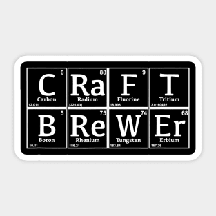Periodic Craft Brewer Nerd Beer Brewing Gift for Brewmaster Sticker